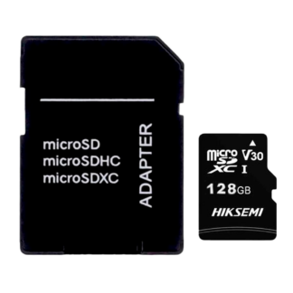 Carte mémoire 128 Go avec adaptateur Hikvision